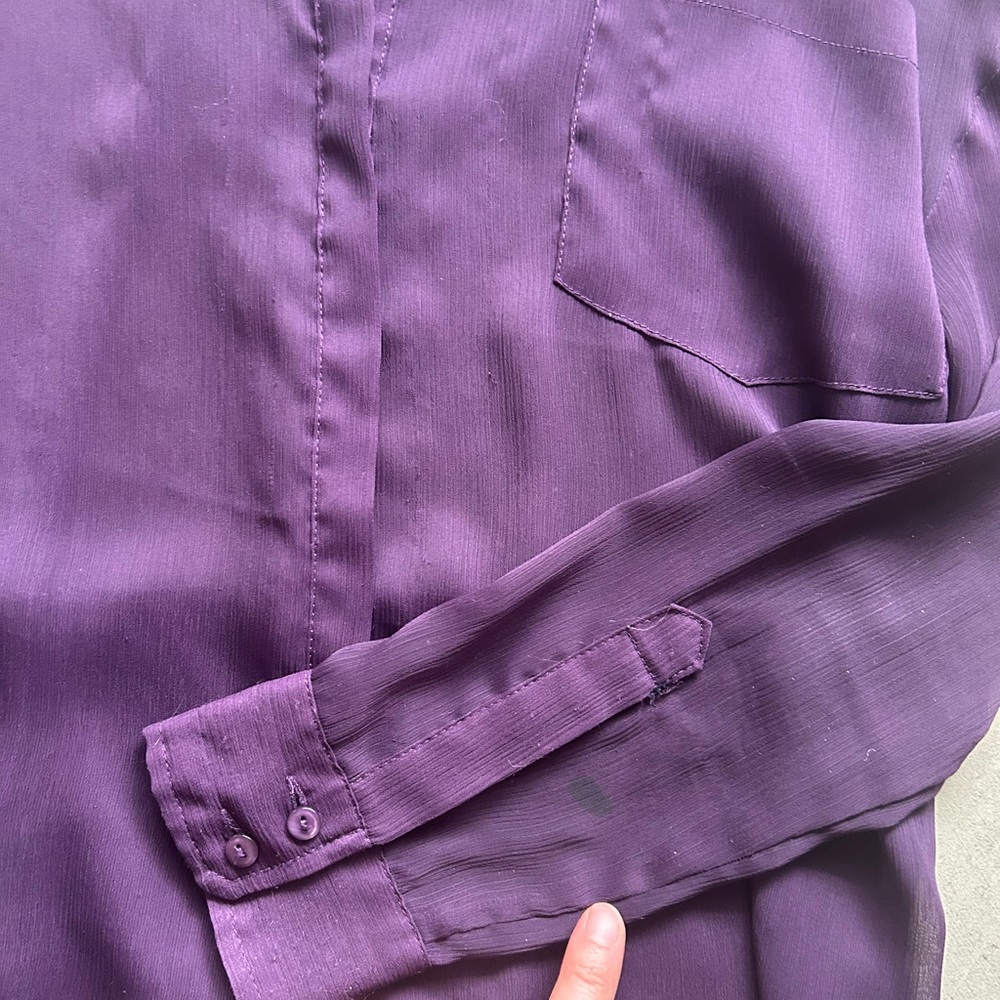 Sheer Button-Up Top - Picture 5 of 5